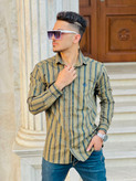 Men's cotton striped shirt4