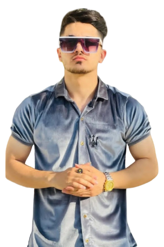 پیراهن مخمل طوسی