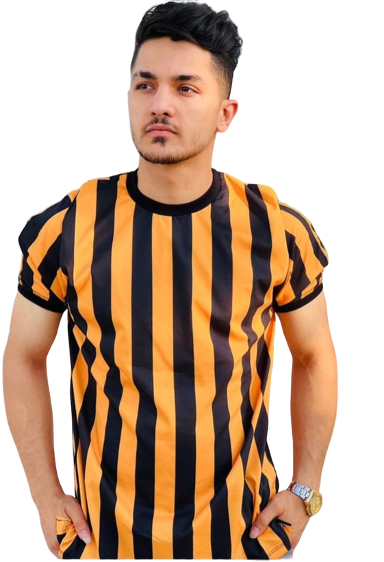 تیشرت زرد مشکی