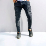 شلوارلی جذب مردانه پارچه کویرترک زغالی