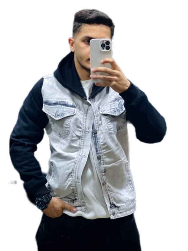 کت لی استین دورس رنگ طوسی مشکی