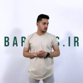 تیشرت بیسیک استین کش کرم