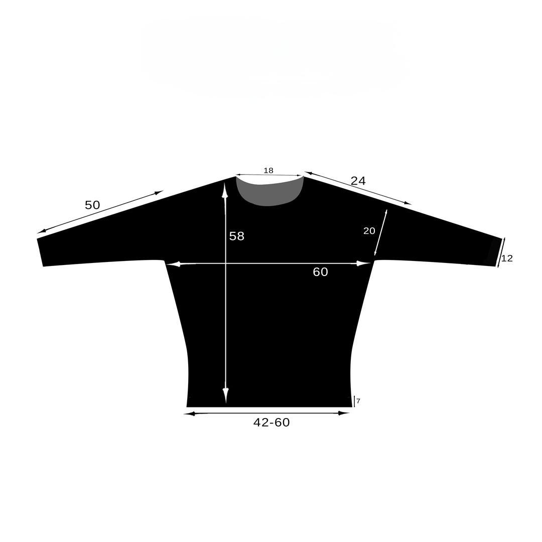 دورس بافت رینگی سفید مشکی اندازه گیری