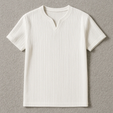 تیشرت یقه کوبایی مشکی