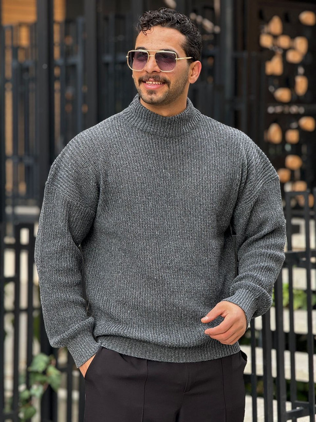 بافت لش مردانه طوسی