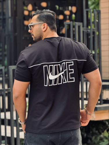 تیشرت NIKE چاپ پفکی قواره لوز فیت پارچه ماکان سایز L XL 2XL 3XL